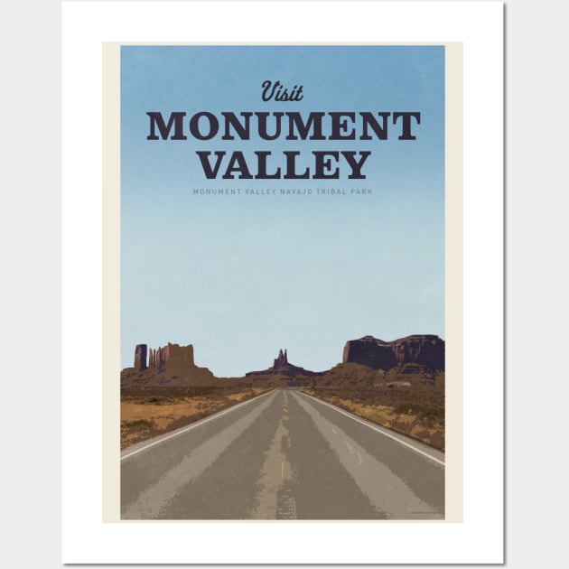 Visit Monument Valley Wall Art by Mercury Club